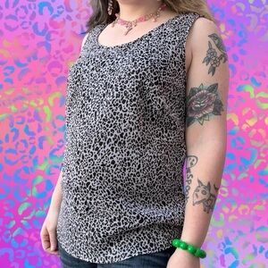 vtg late 90s/early y2k city girl by nancy bolen sequin sleeveless top, sz md